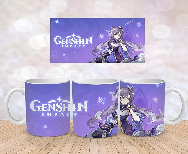 Genshin Impact Tasse: Mehrere Designs, Hochwertige Keramik, Perfekt für Gaming Fans - Keqing