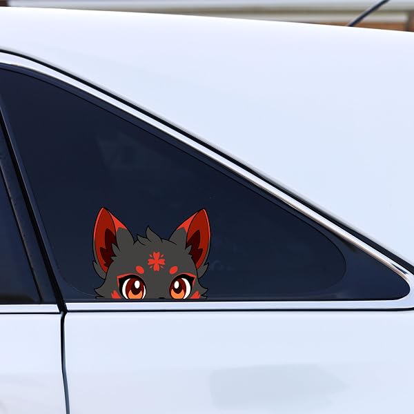 Kuroko Kitsune Peeker Anime Sticker - Produktbild 3