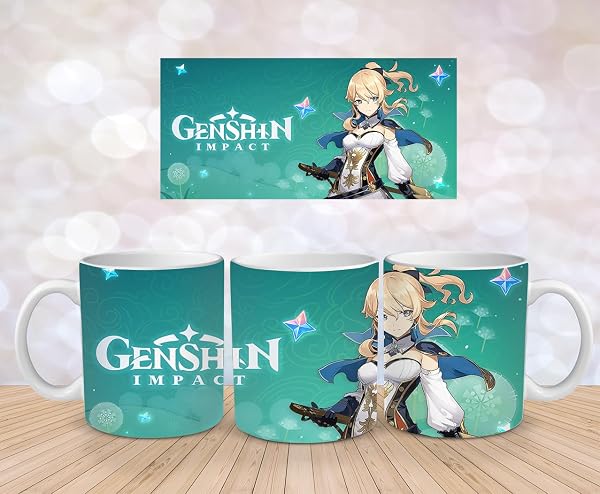 Genshin Impact Tasse: Mehrere Designs, Hochwertige Keramik, Perfekt für Gaming Fans - Jean