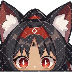 Zenless Zone Zero Nekomiya Mana Peeker Anime Sticker